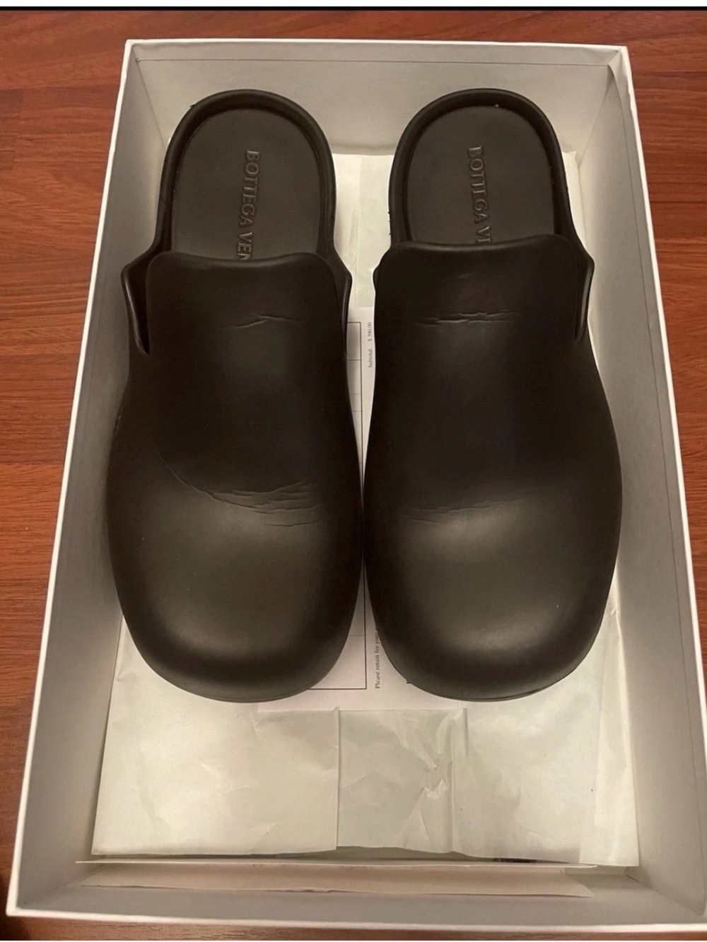 Bottega Veneta Men’s Black Slip-On Clogs